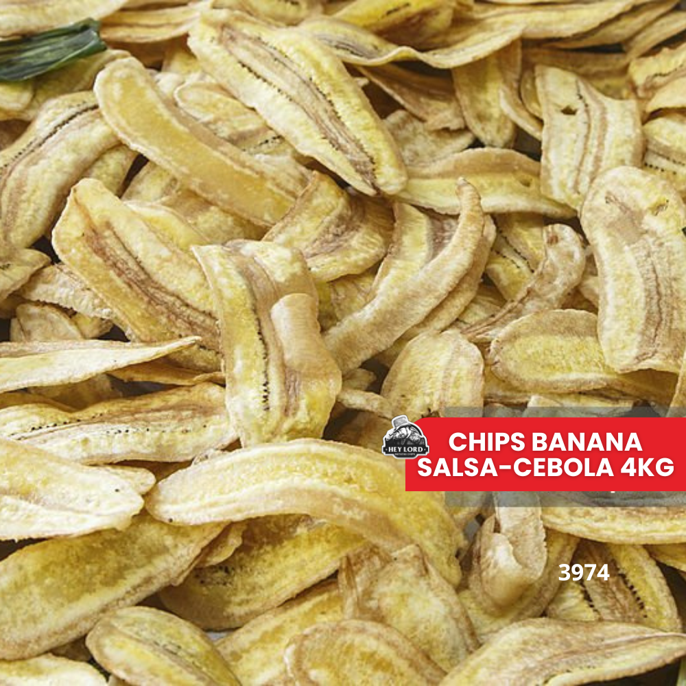 Banana Chips Salsa e Cebola  Premium 4kg