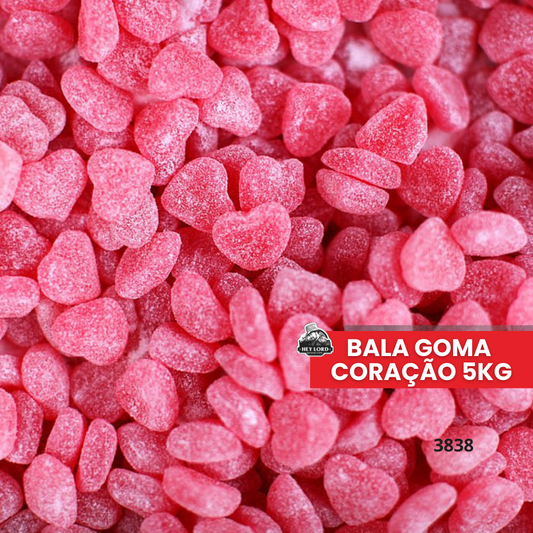 BALA DE GOMA CORAÇÃO 5KG